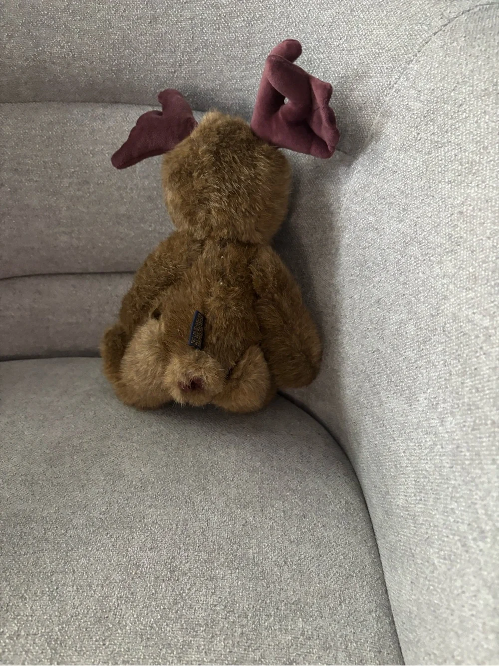Boyds Bears Rudy Z Mooseburg Plush Teddy Bear Moose Costume Red Nose Vintage